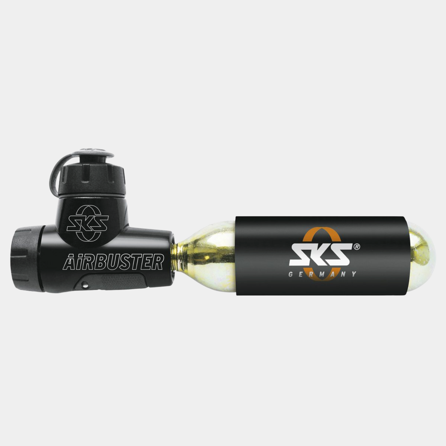 Airbuster CO2 inflator, CO2-pumpe - Svart
