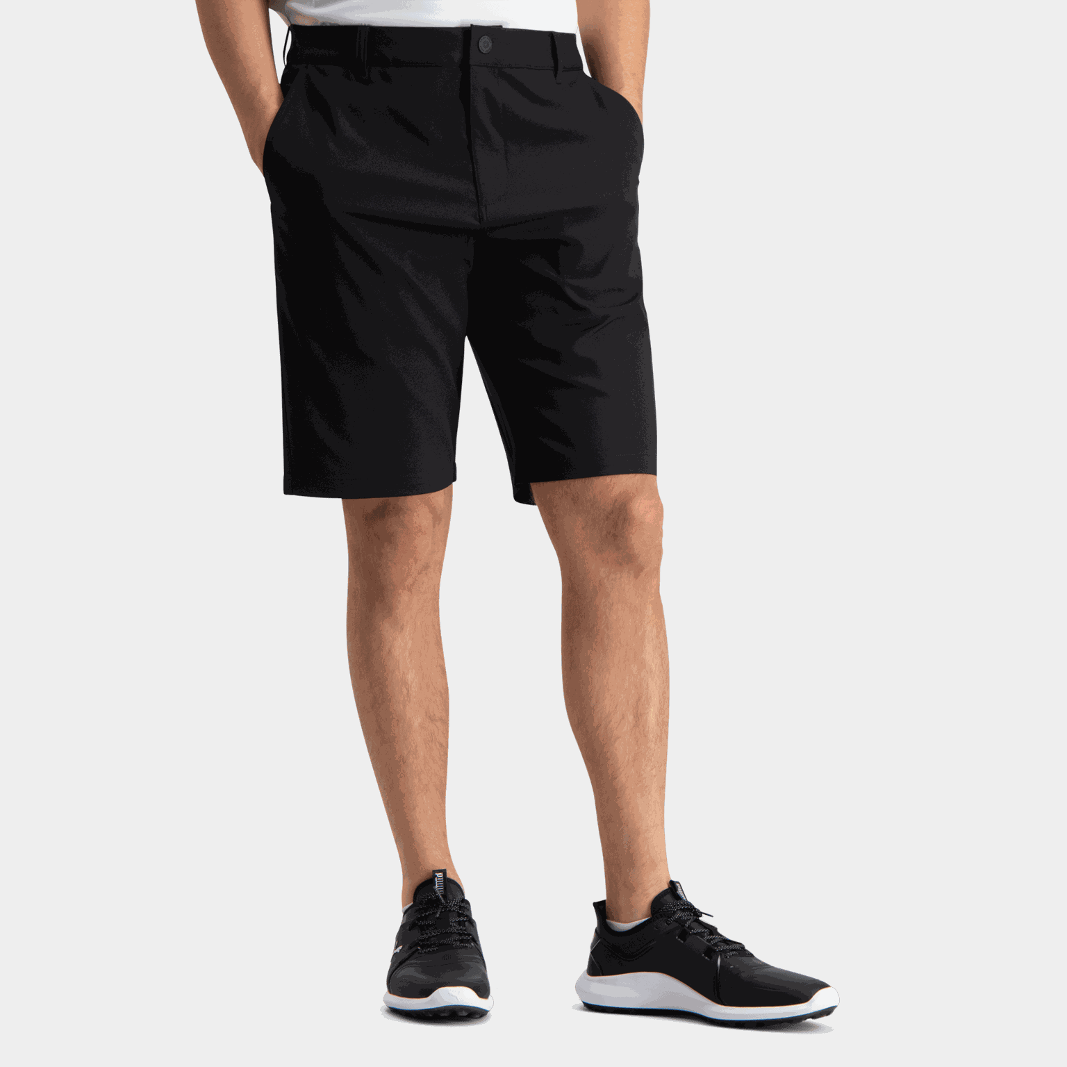 Krótkie spodenki golfowe Dealer Short 10 cali, męskie spodenki golfowe – czarne