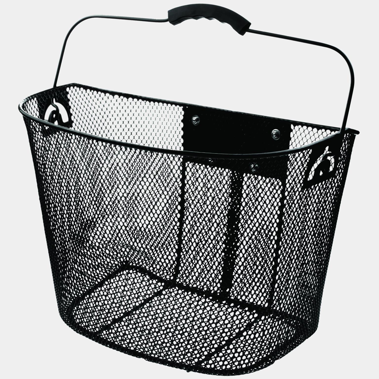 Front Basket w/klickfix - Svart