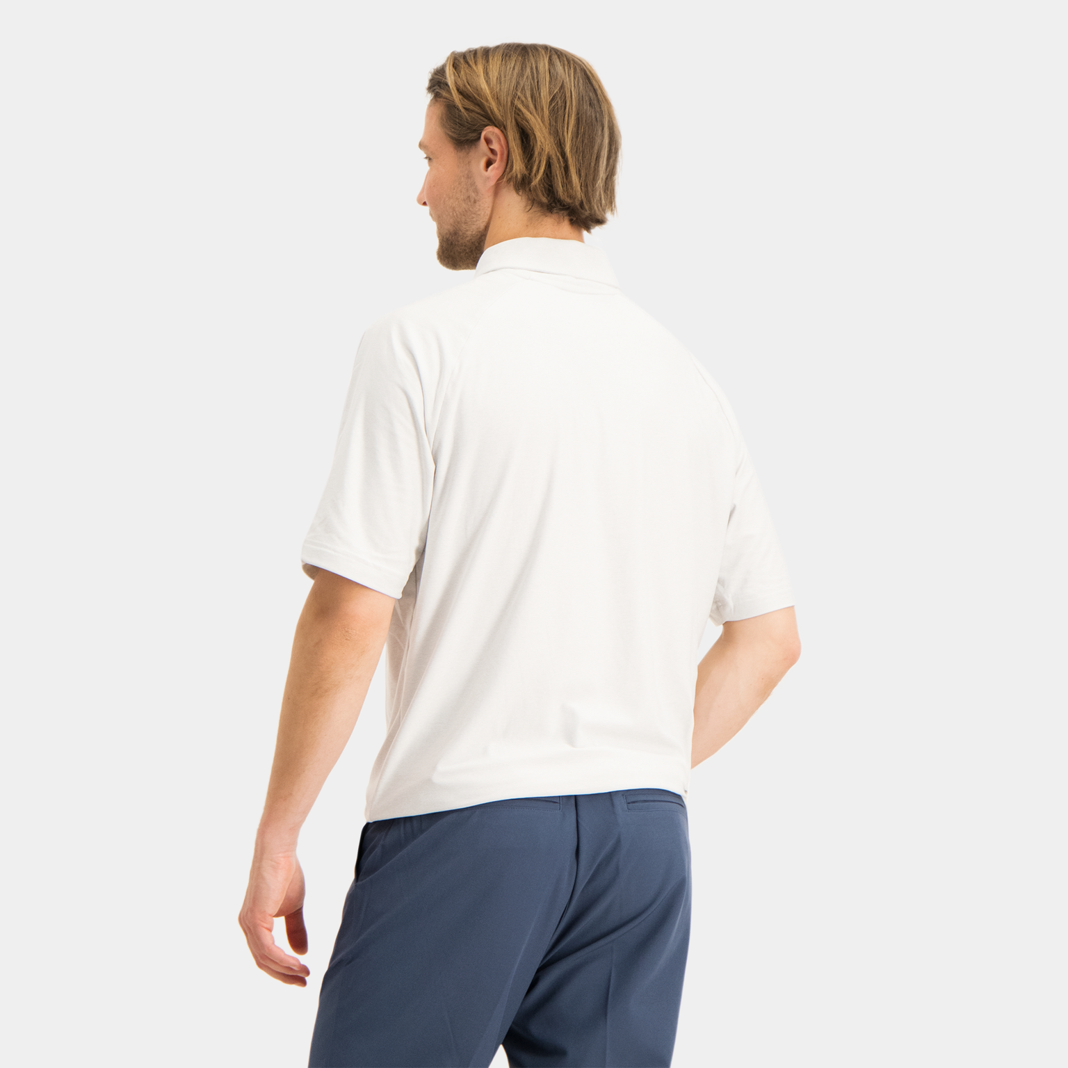  PRIMEGREEN Go-To Polo, Senior Polo – Biały