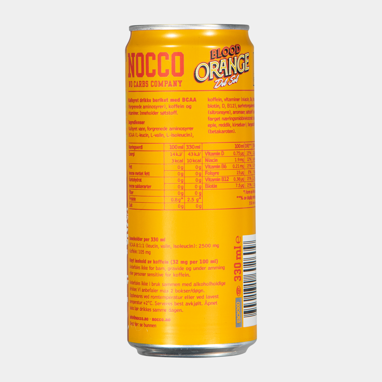 Nocco Blood Orange Del Sol, napój energetyczny -