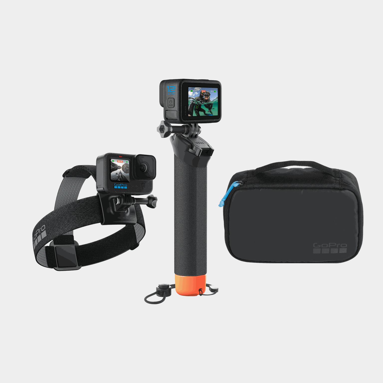 GoPro Adventure 3.0 Kit, Bevestiging + Hoofdband – Zwart