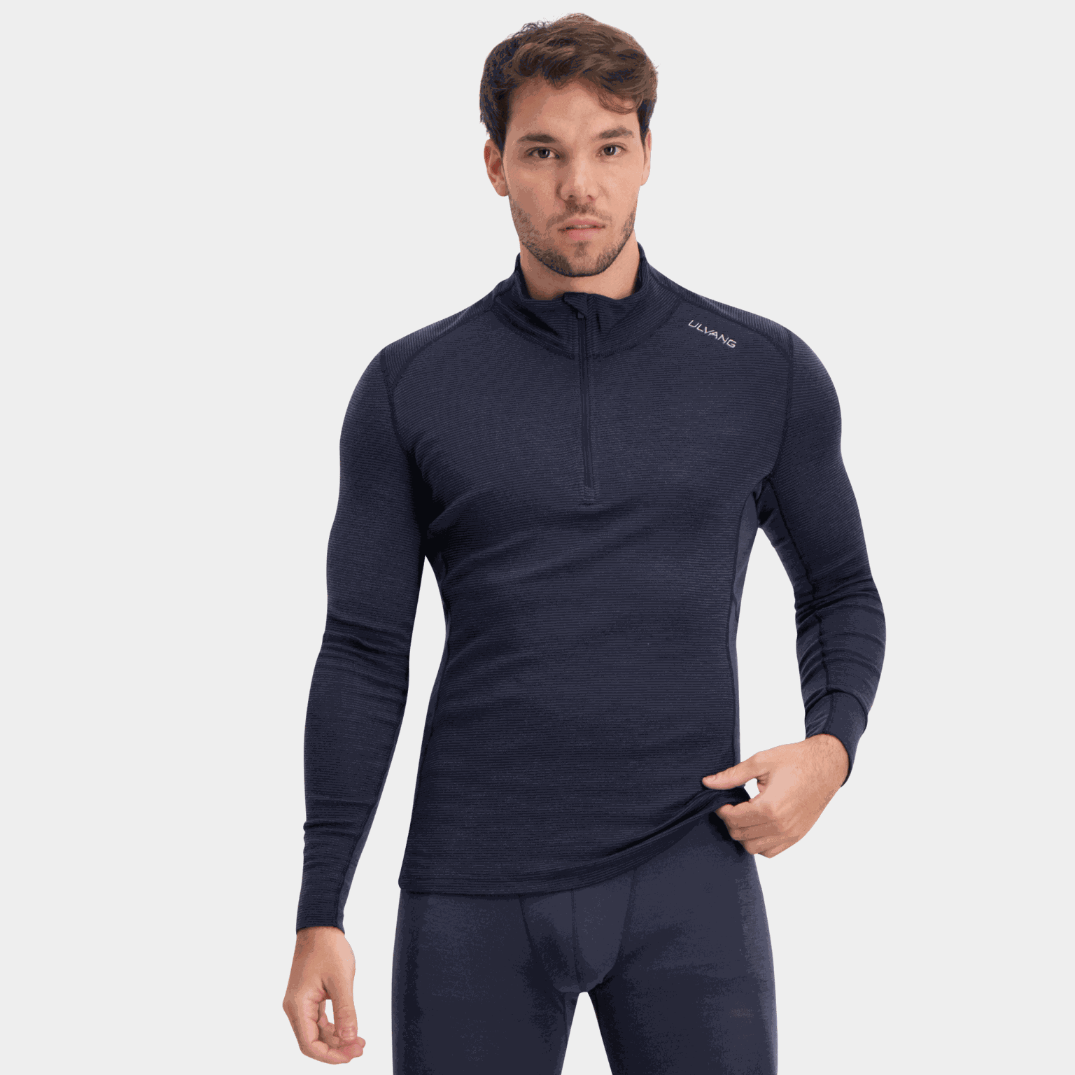 Pánské polo tričko Rav, 100% vlna, poloviční zip