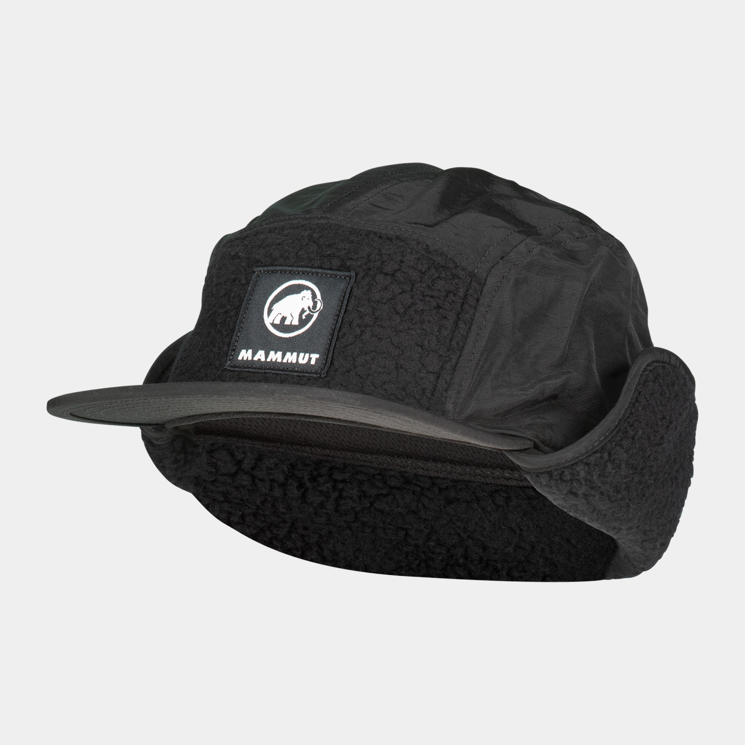  Gorro masculino de lã com protetores de orelha, tamanho 24/25, acessório de vestuário - preto
