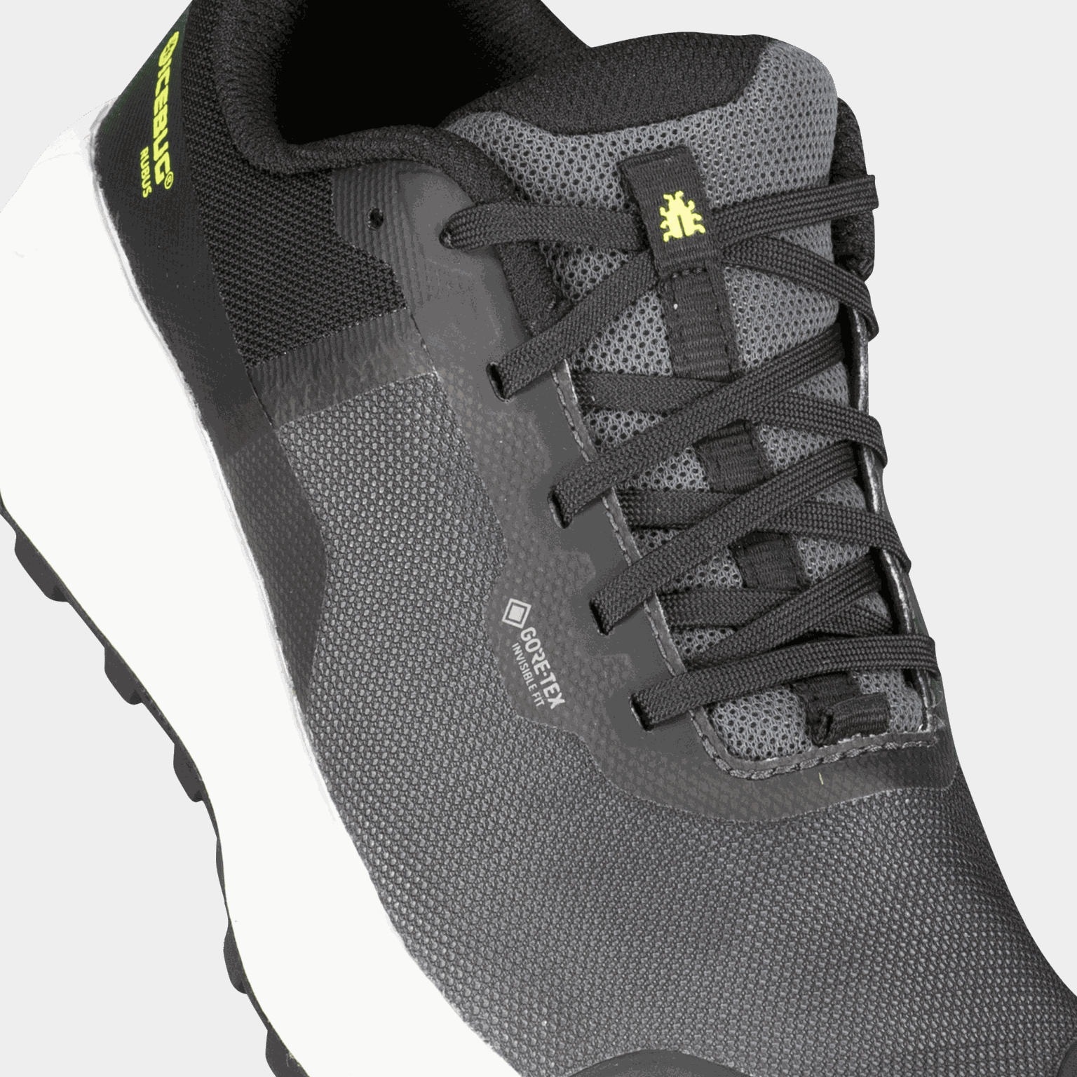 Rubus BUGrip Gore-Tex, vanntett løpesko med pigg, dame - Grå
