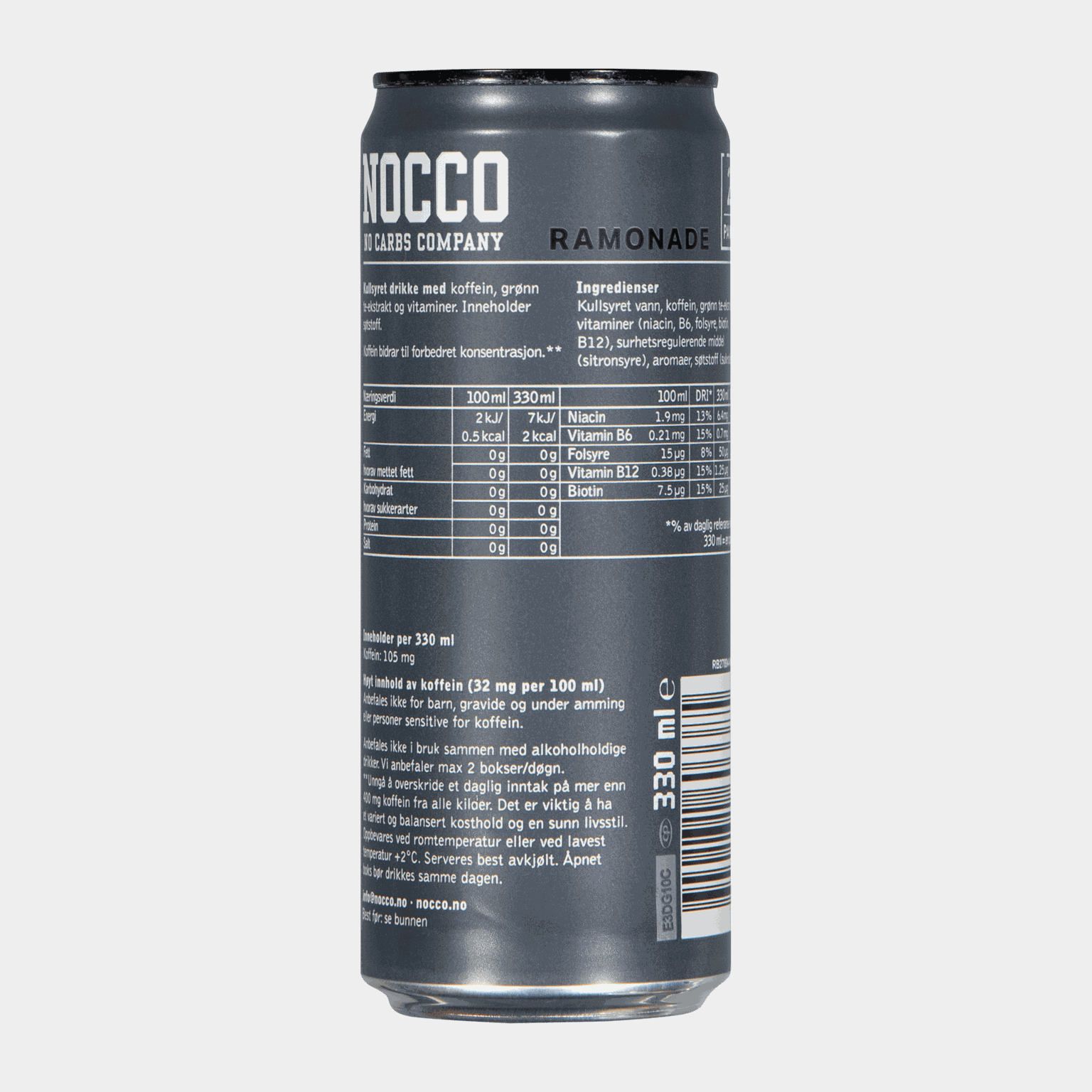 Nocco Ramonade, napój energetyczny -