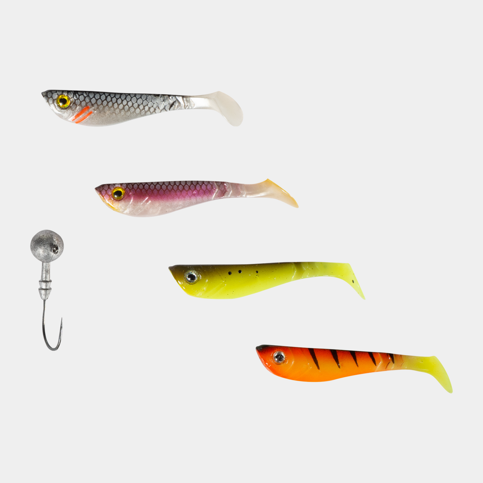 Pulse Shad Box 6cm Incl. Jigheads, jiggsett -