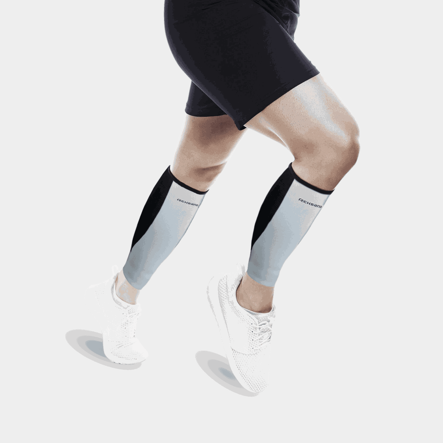  Fascia di supporto per polpaccio Basic Line da 3 mm, unisex – nera