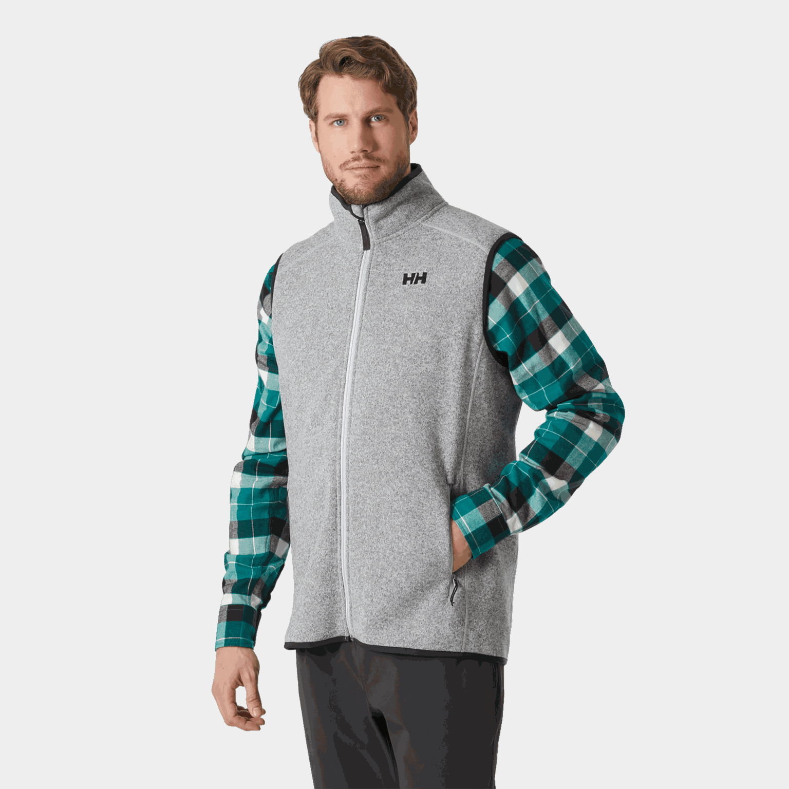 Varde Fleece Vest 2.0, fleecevest, herre - Grå