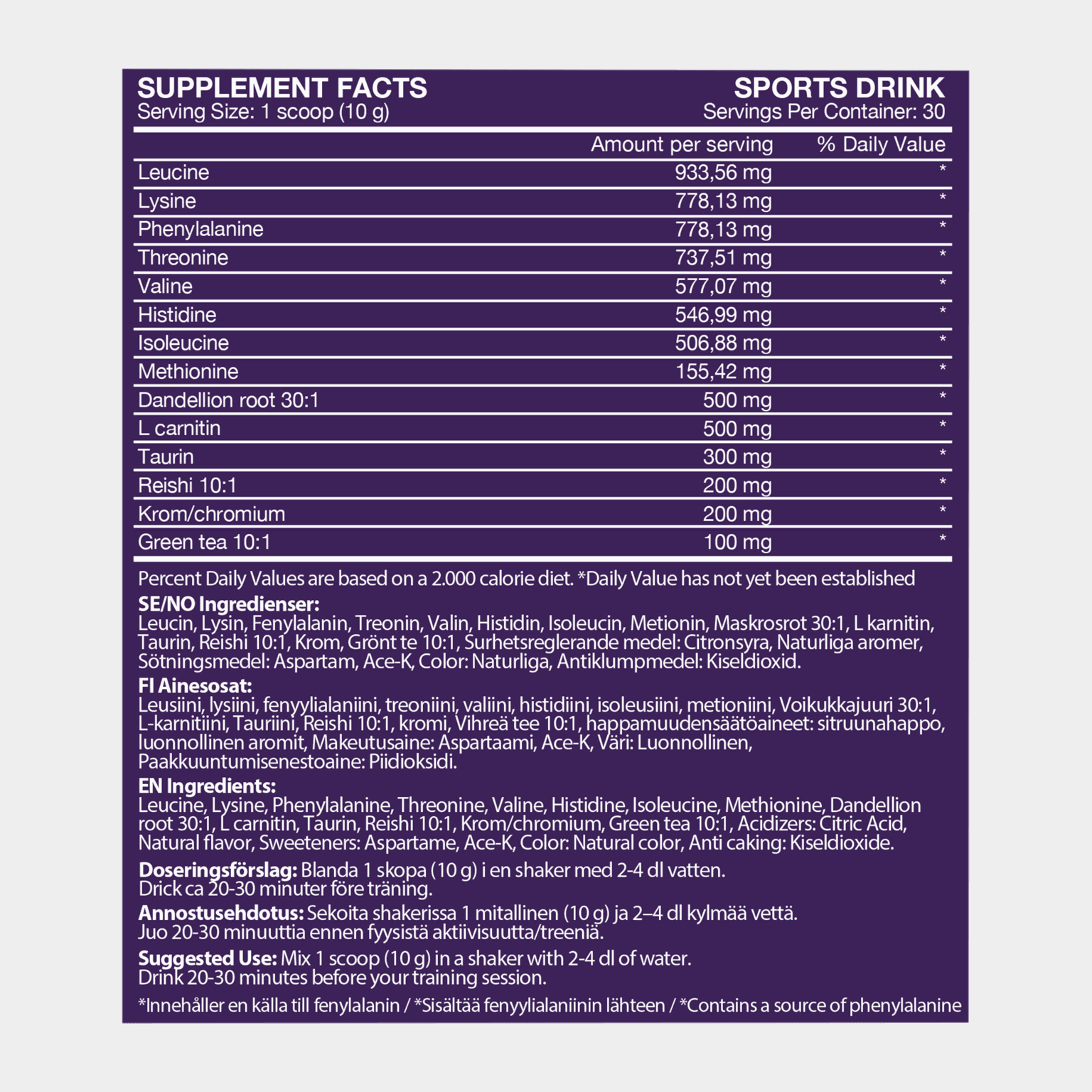  Purple Burn EAA (Purple Punch (300 g), aminokwasy -