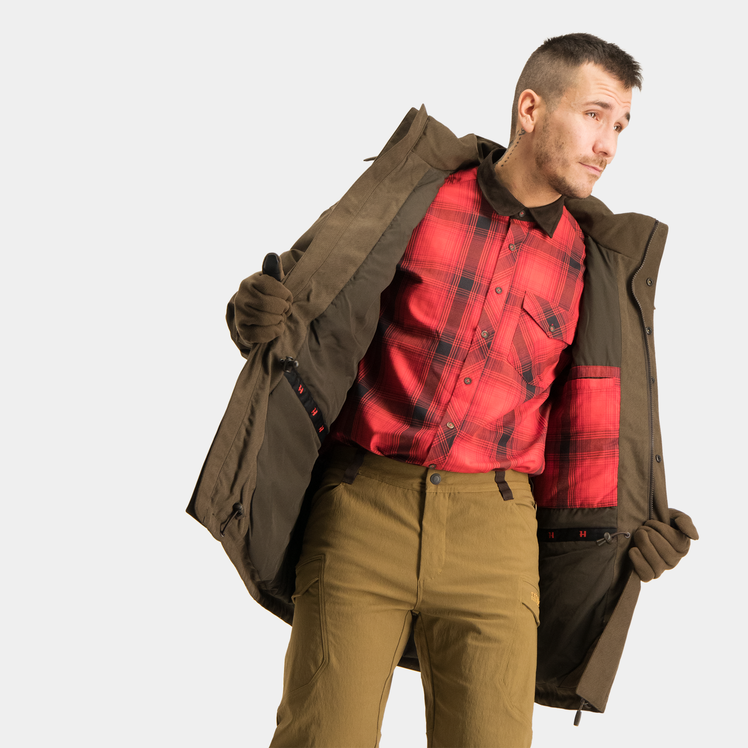 Veste de chasse isolée Driven Hunt HWS pour homme – Verte
