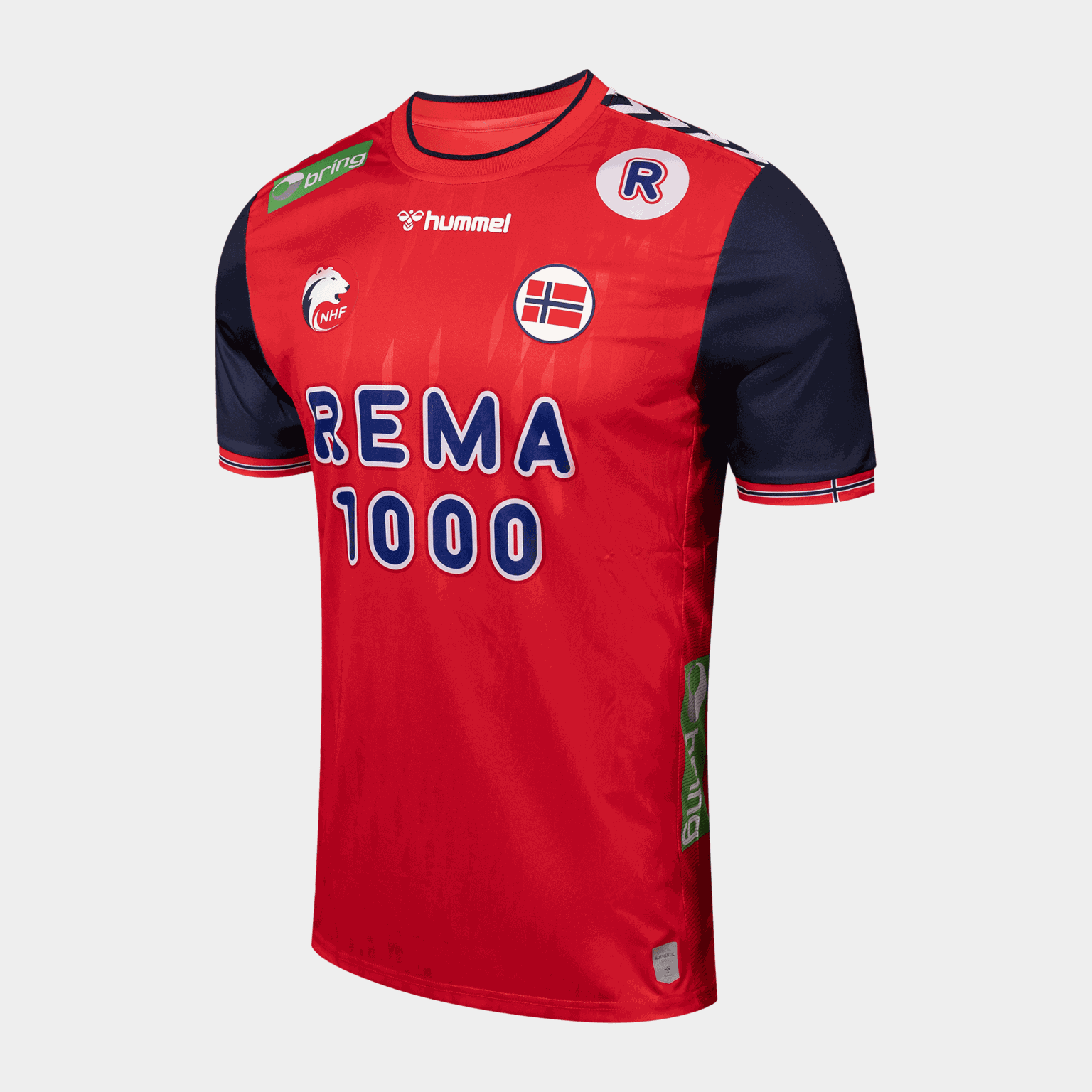 NHF 24 Home Kit Jersey Short Sleeve, håndballdrakt, herre - Rød