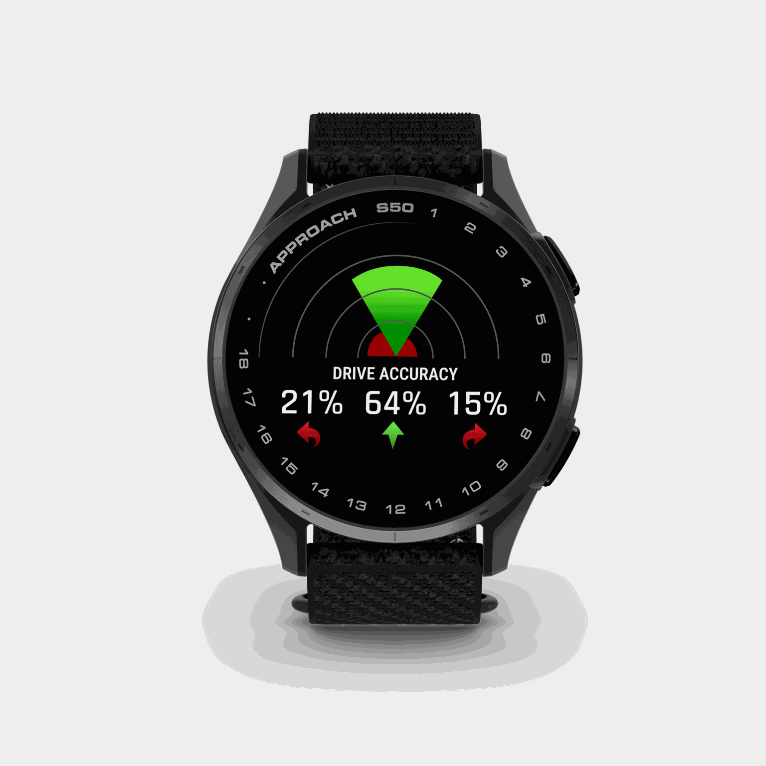 Zoom S50, 43 mm, GPS para golfe, relógio de golfe