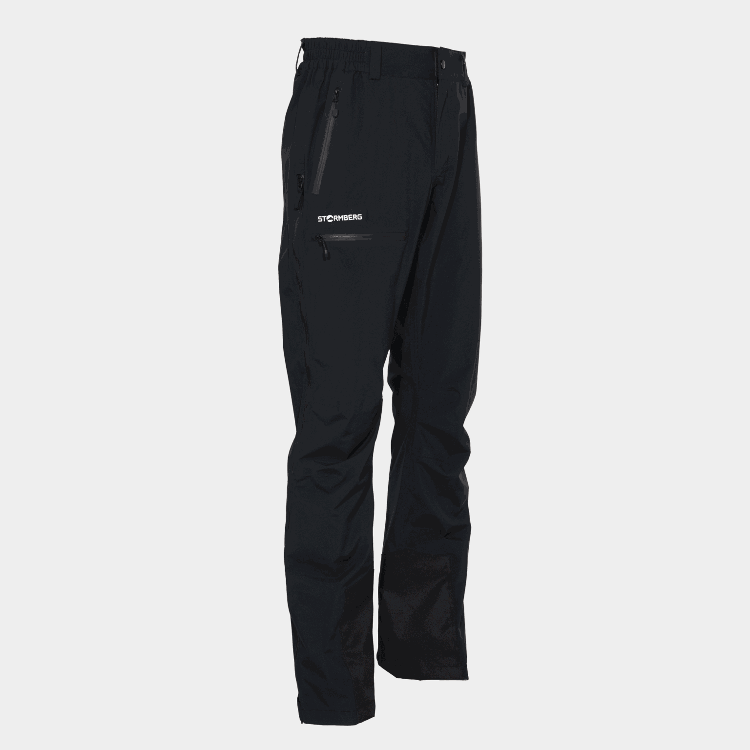 Spodnie typu muszla Trollfjellet Shell Zip Trousers, spodnie typu muszla - czarne