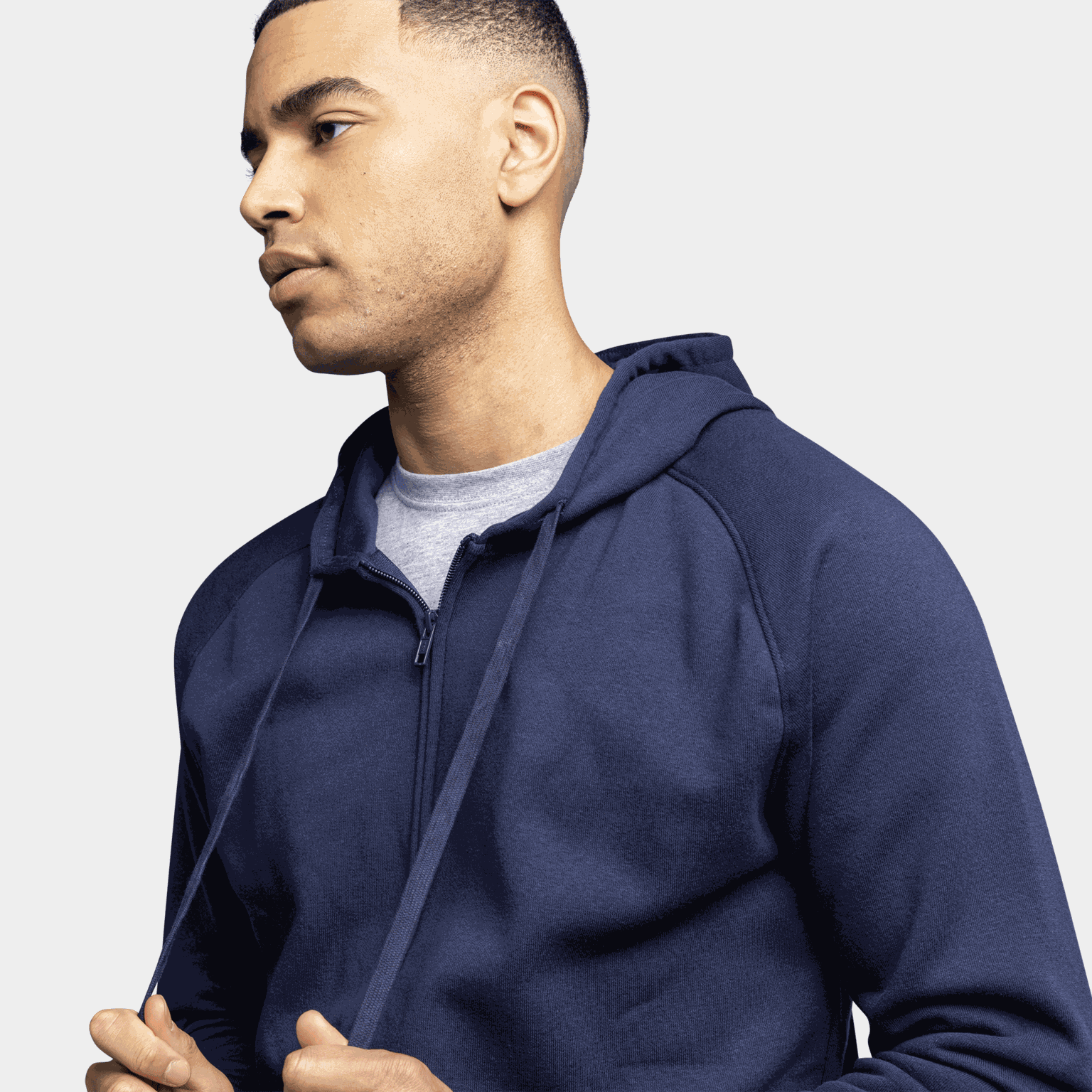  Veste à capuche zippée Essential, pour homme