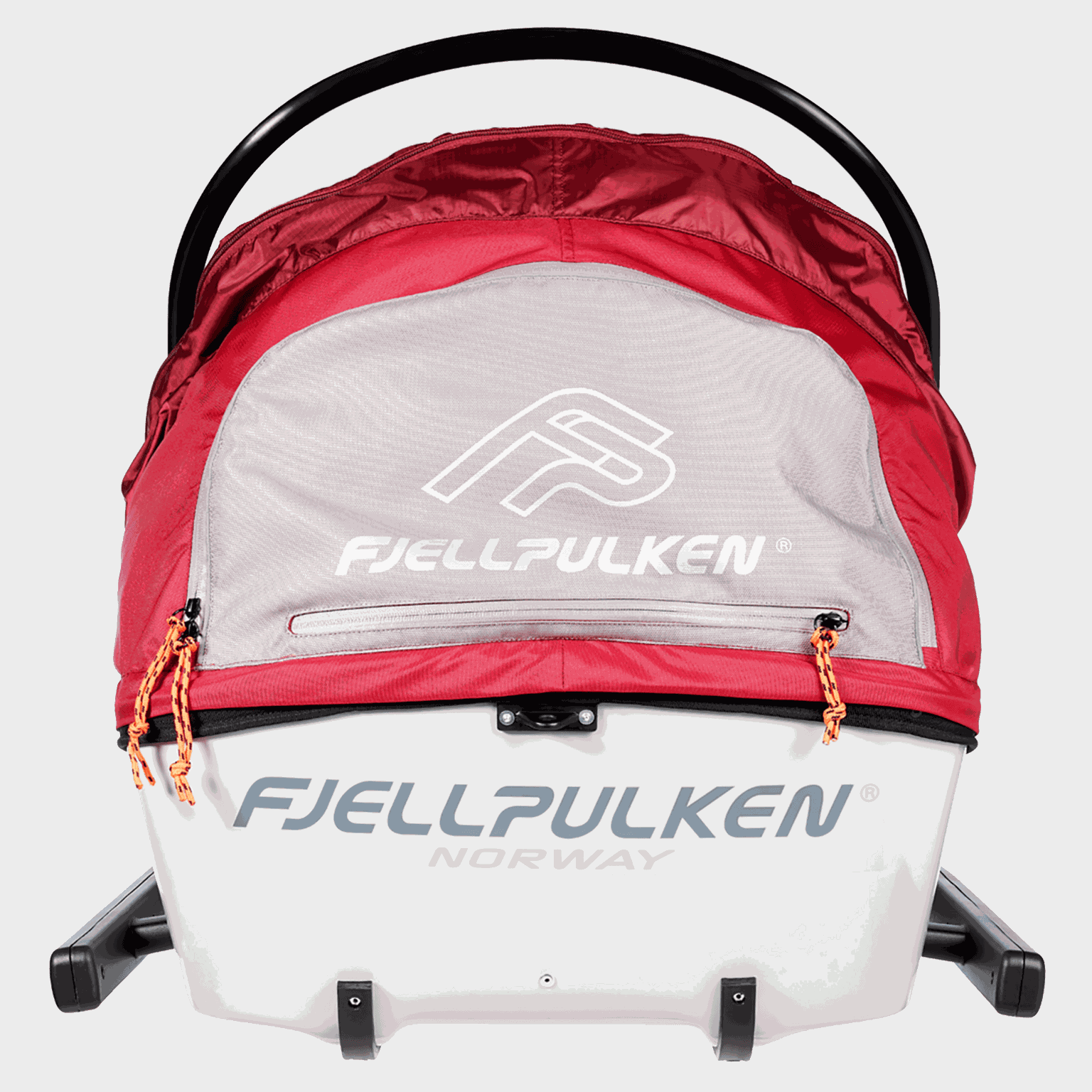 Trenó infantil Fjellpulken Standard Complete 24/25, vermelho