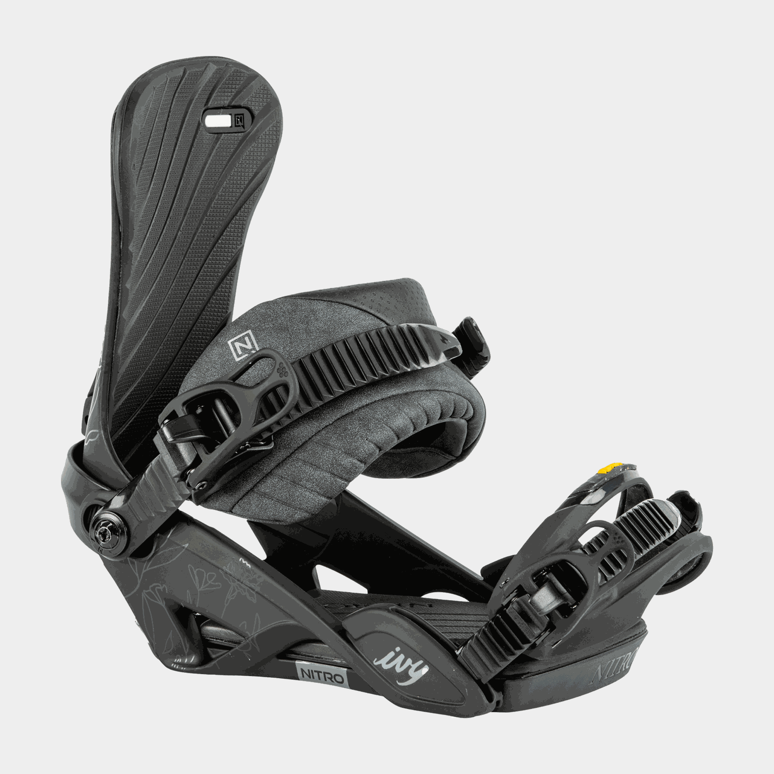 Fixation de snowboard W Ivy 24/25, fixation de snowboard femme - noire