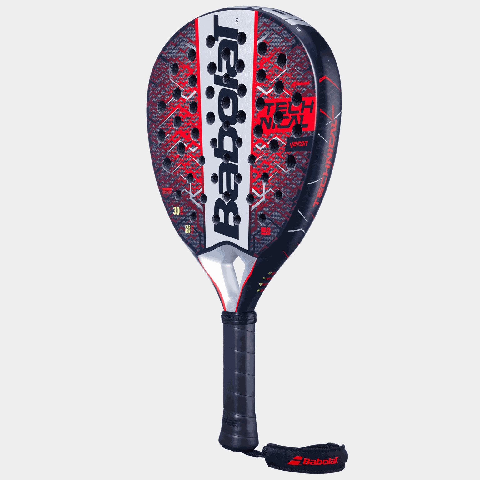 Veron Technical 2025 Unisex Padelracket voor gevorderde spelers – Zwart