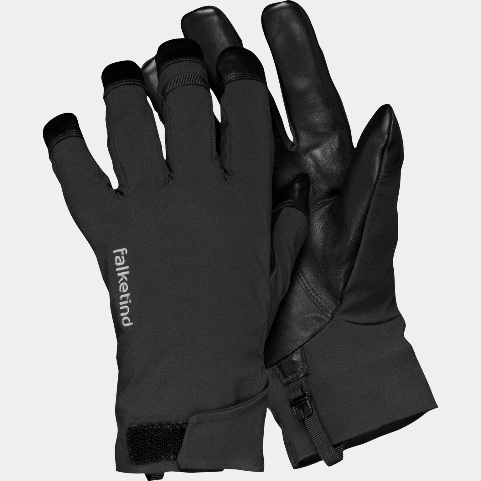 Gants courts Falketind Dri (homme/femme), gants unisexes - noirs