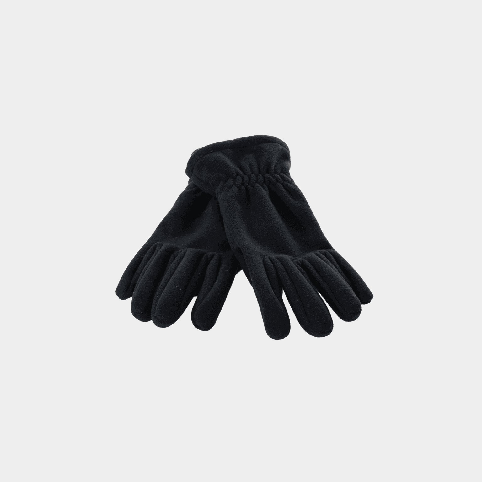  Gants Storenos en polaire coupe-vent, Junior - Noirs