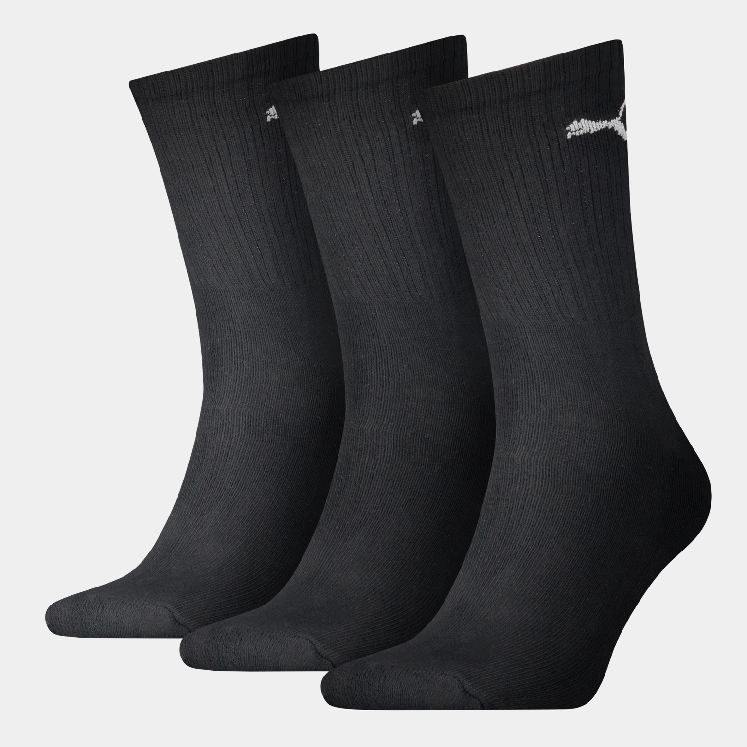 Pacote com 3 pares de meias esportivas unissex