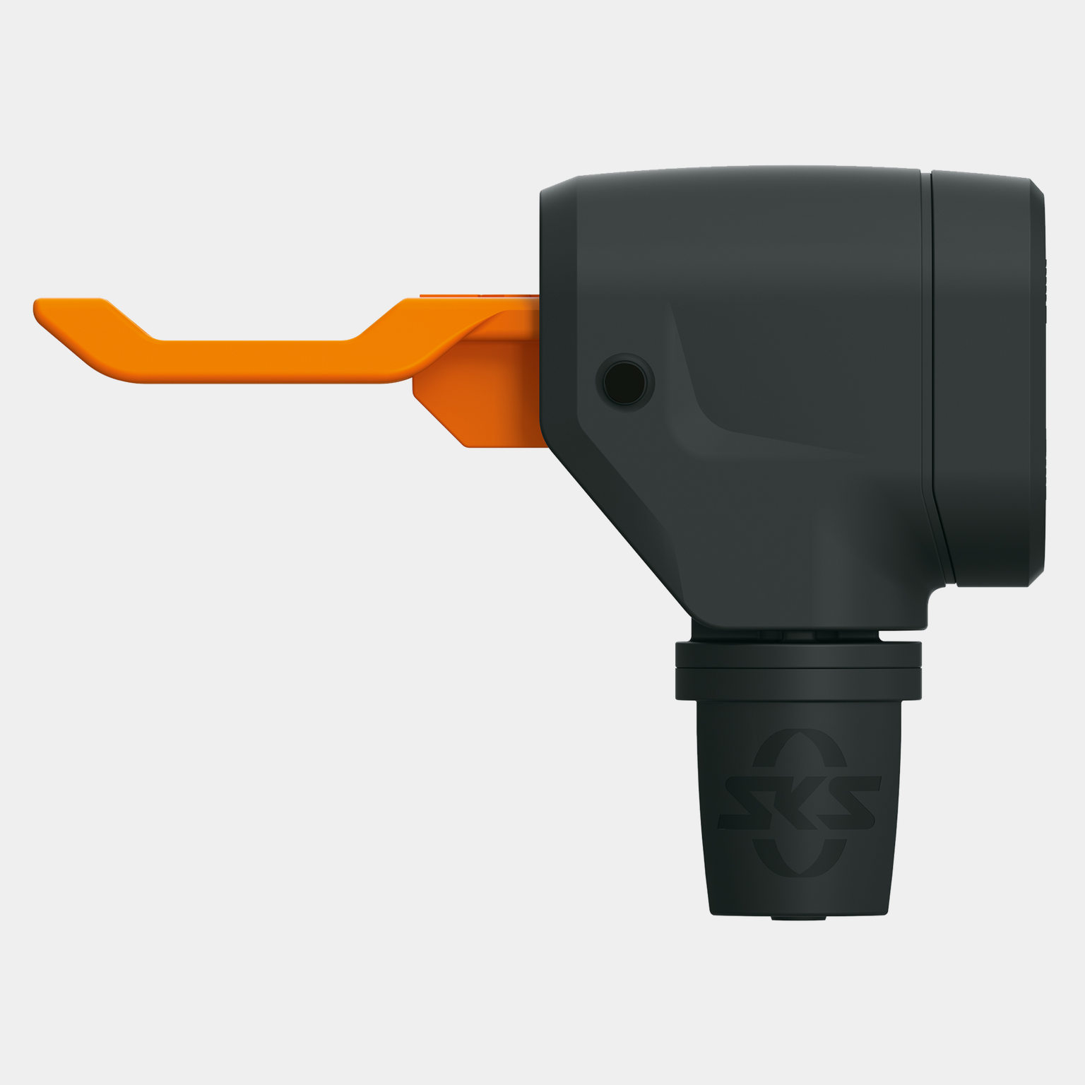 Cabeçote de bomba SKS com válvula de distribuição para bombas de pé, cabeçote de bomba - preto