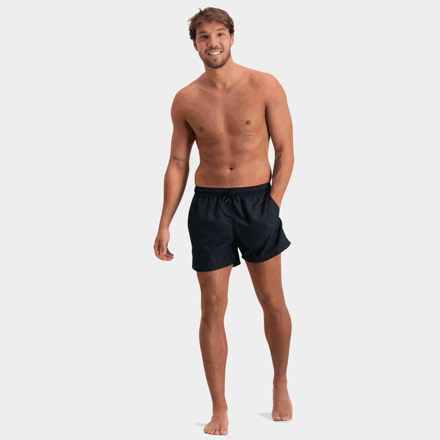  Bermuda Borg Solid, Moda Praia Masculina