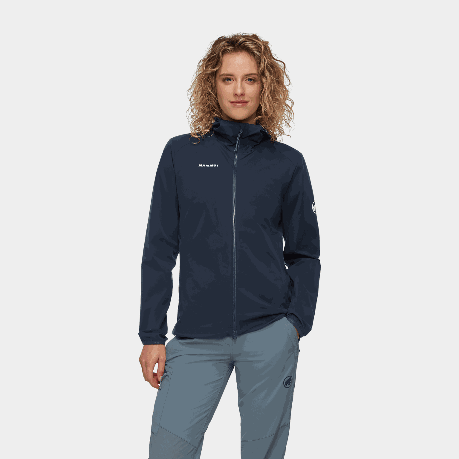 Jaqueta feminina softshell Granite So W com capuz - azul escuro