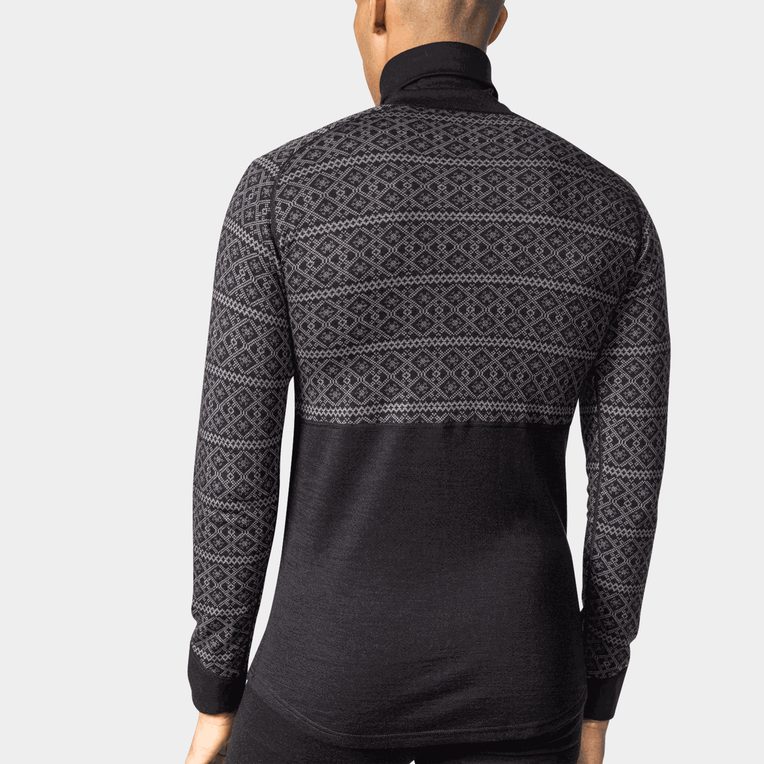  Dalen herenpoloshirt met dubbele fleecerits, zwart