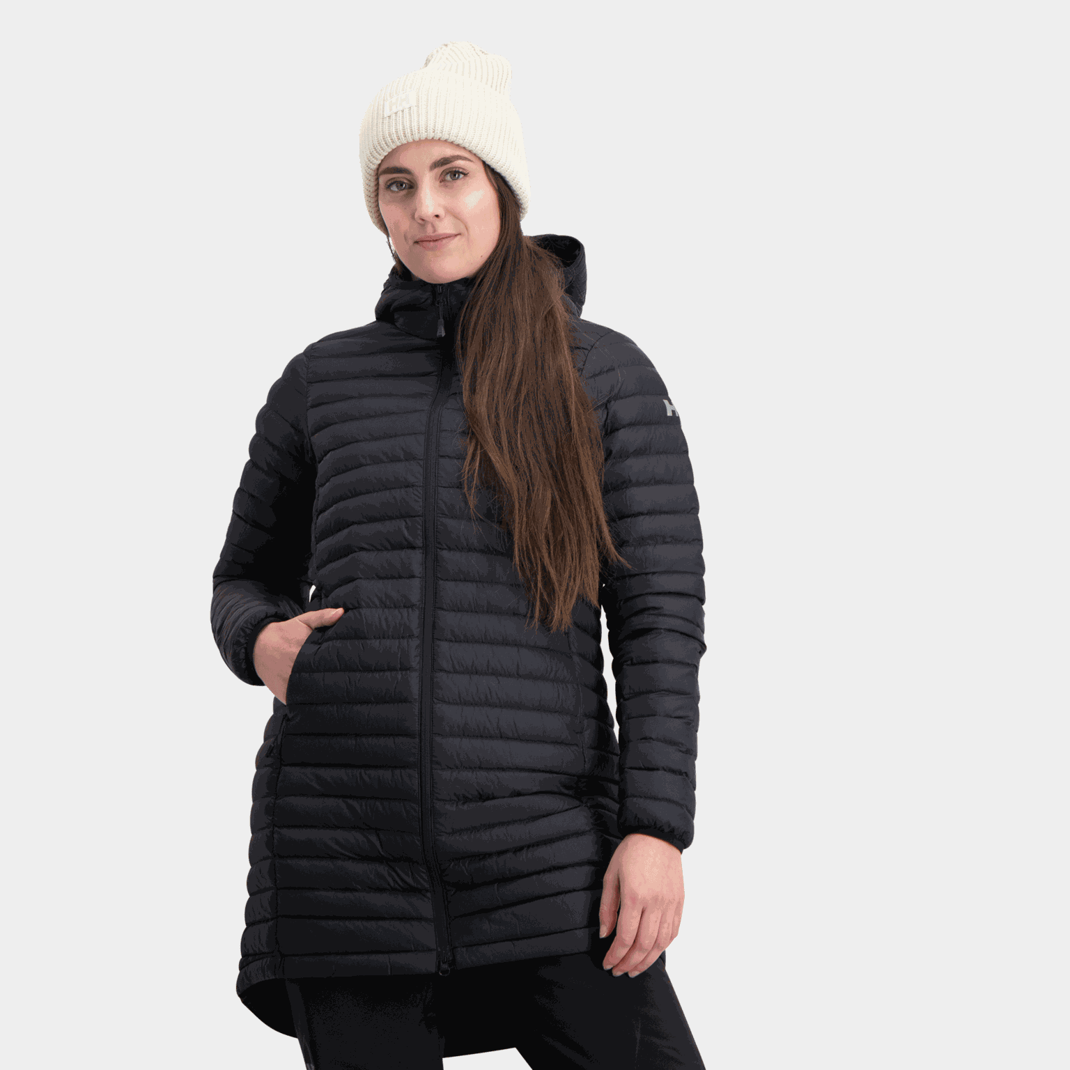 Sirdal Long Insulator Jacket, parkas, dame - Svart