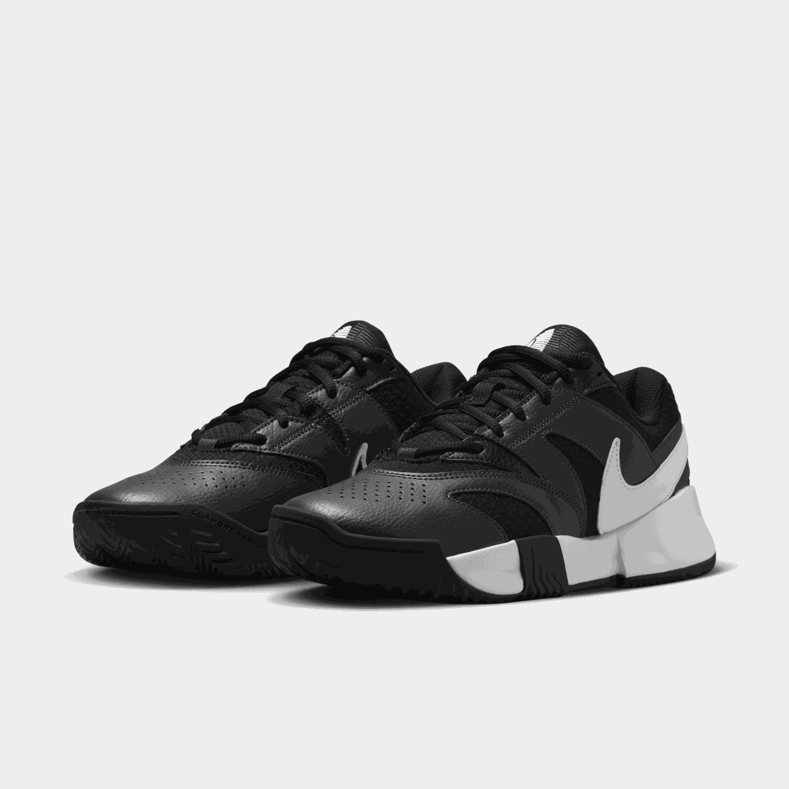 NikeCourt Lite 4 dames tennisschoen voor gravelbanen - zwart
