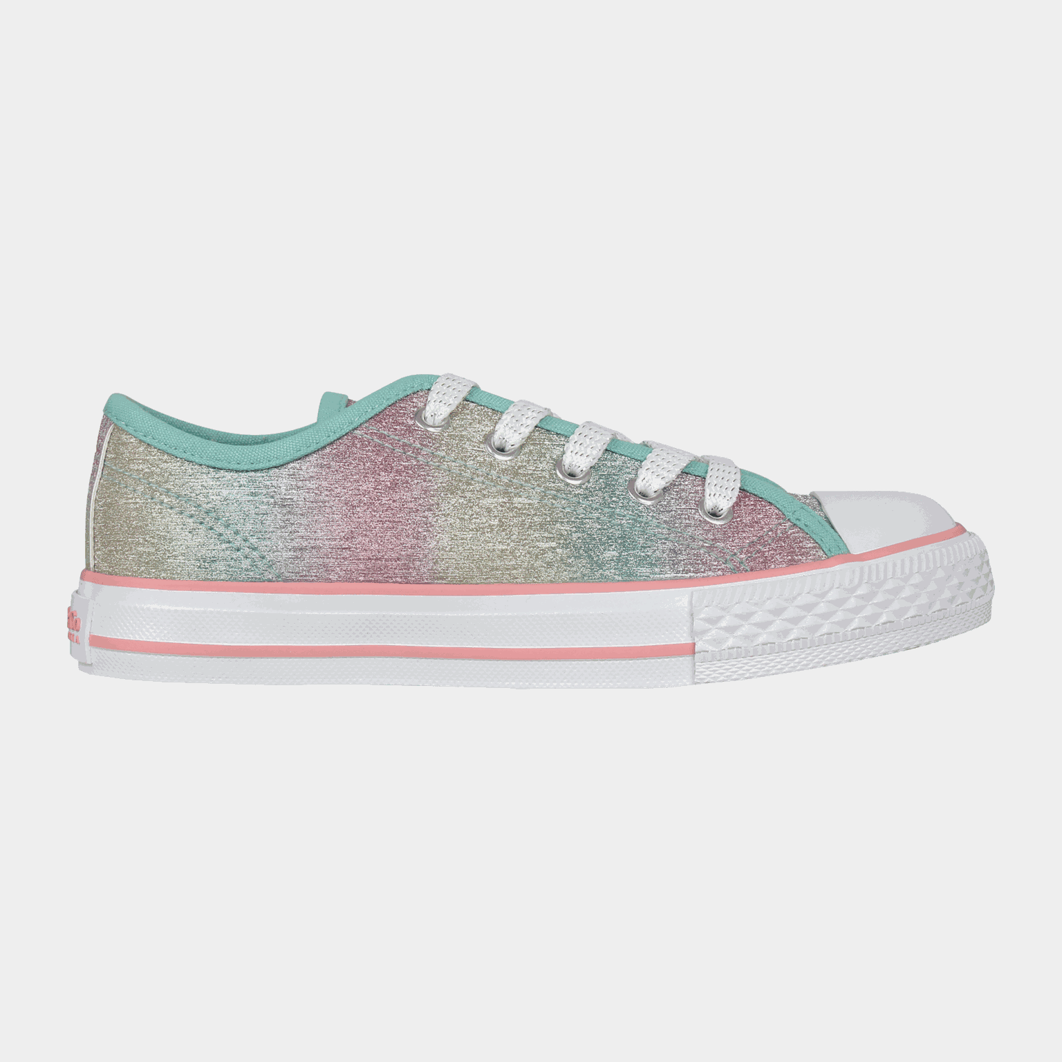Canvas Low, fritidssko, barn - Flerfarget