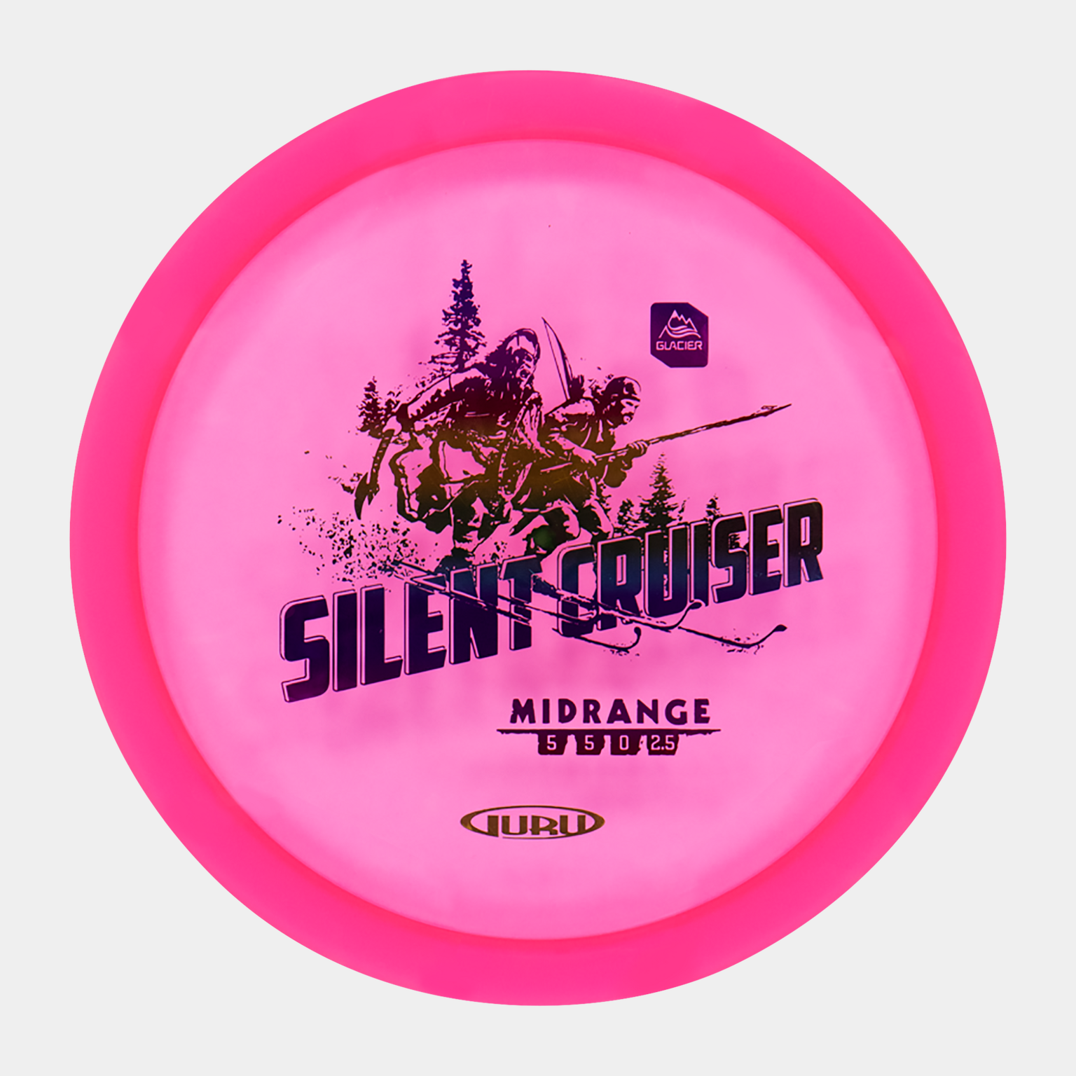 Glacier Line Midrange Silent Cruiser, 170-175g, midrange frisbeegolf - Rosa