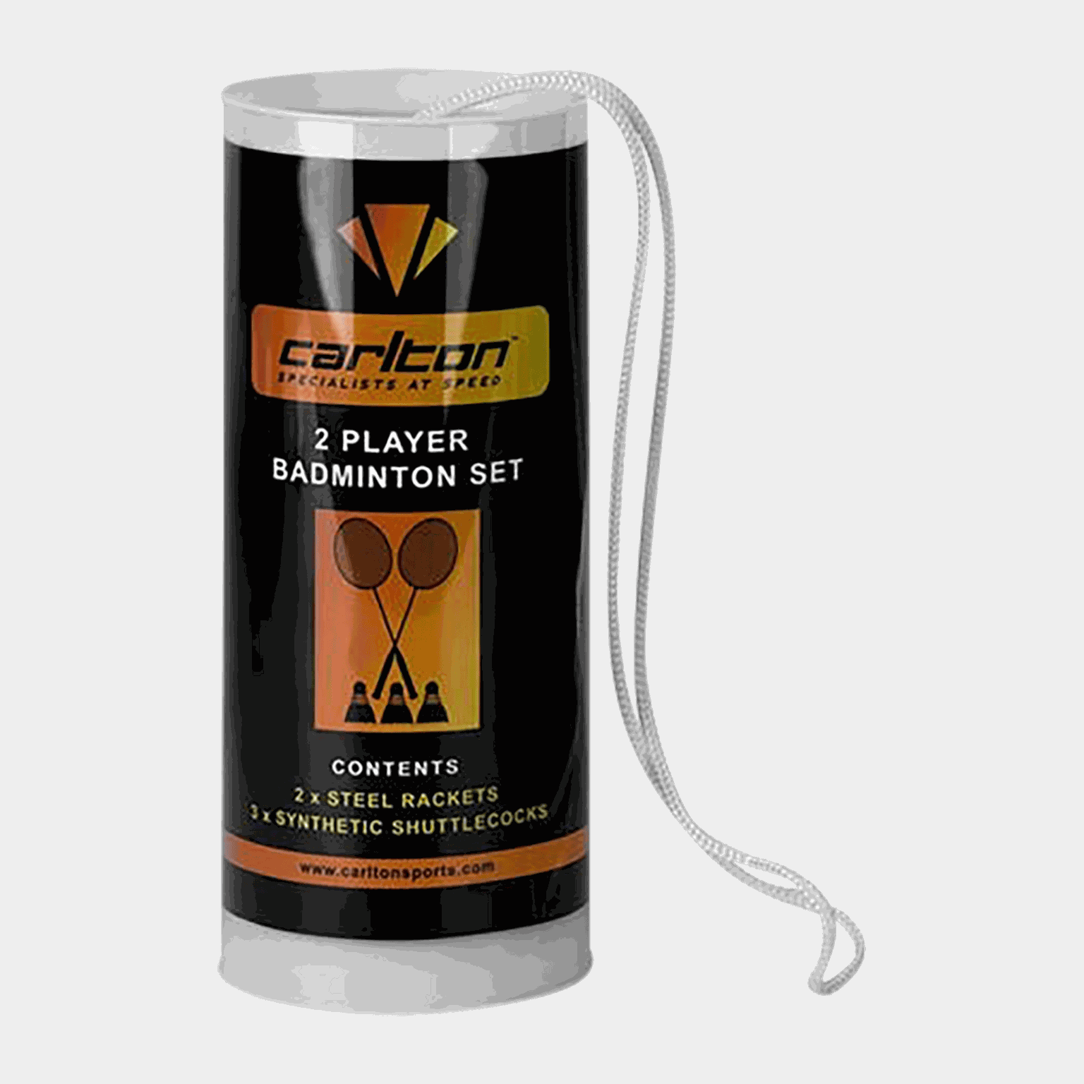2 Player Set, badmintonsett - Svart