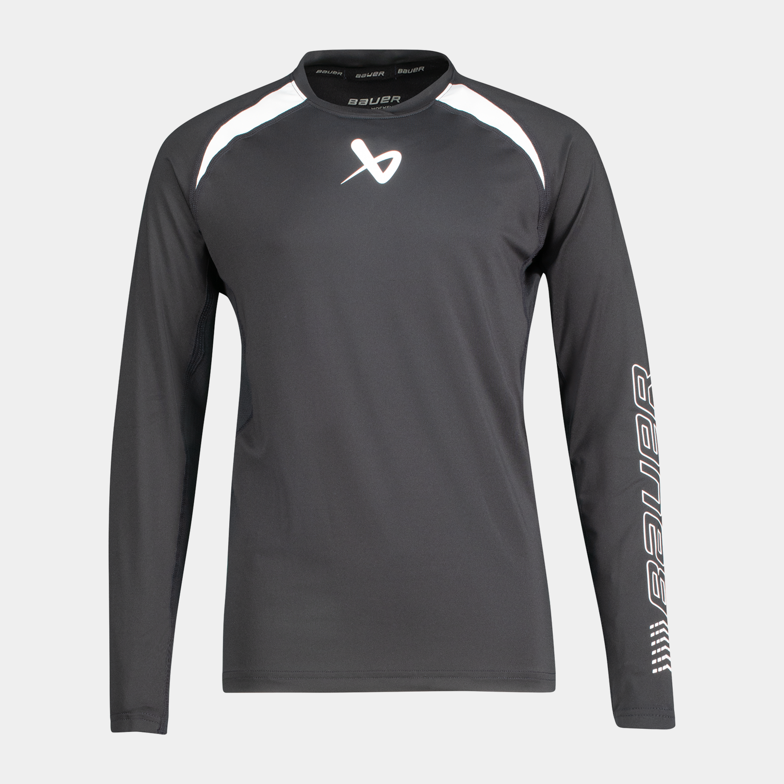  Bauer Performance S22 hosszú ujjú póló – 23/24-es méret, gyerek edzőpóló – fekete
