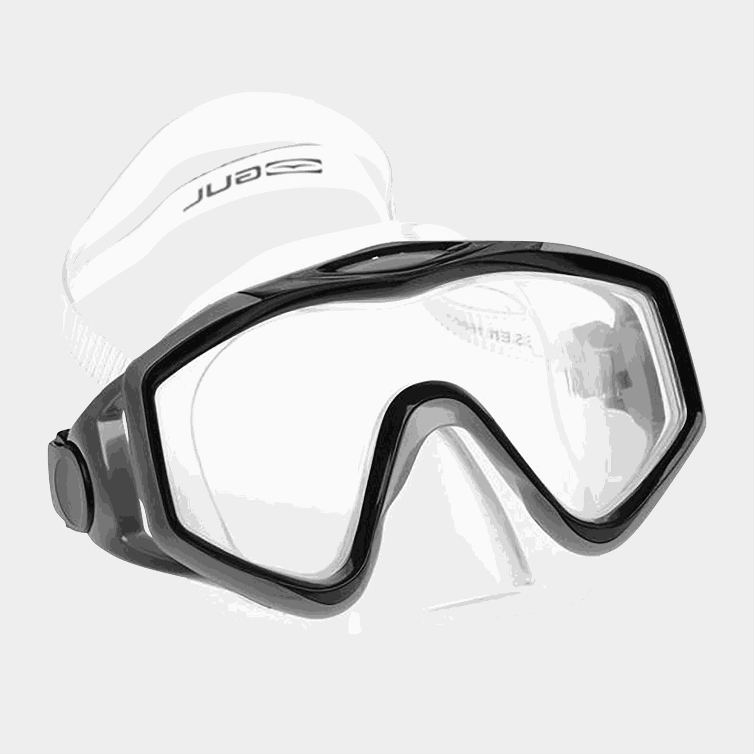 Zestaw do nurkowania z maską unisex – czarny