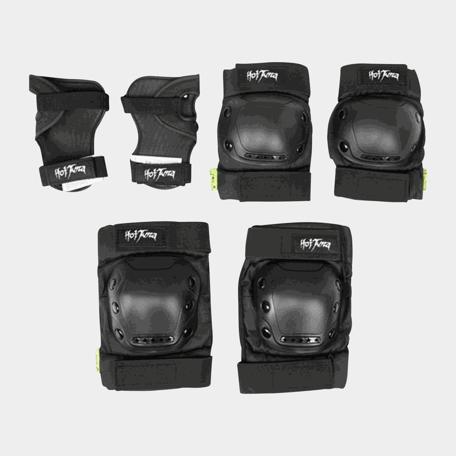  Protège-patins, ensemble de protection, unisexe – Noir
