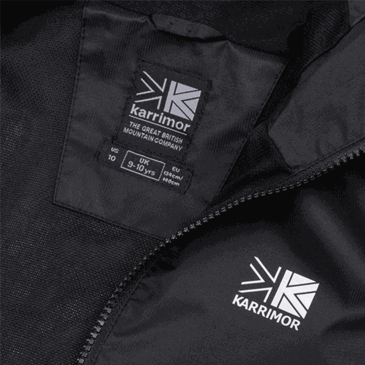  Veste imperméable Sierra, Junior - Noire