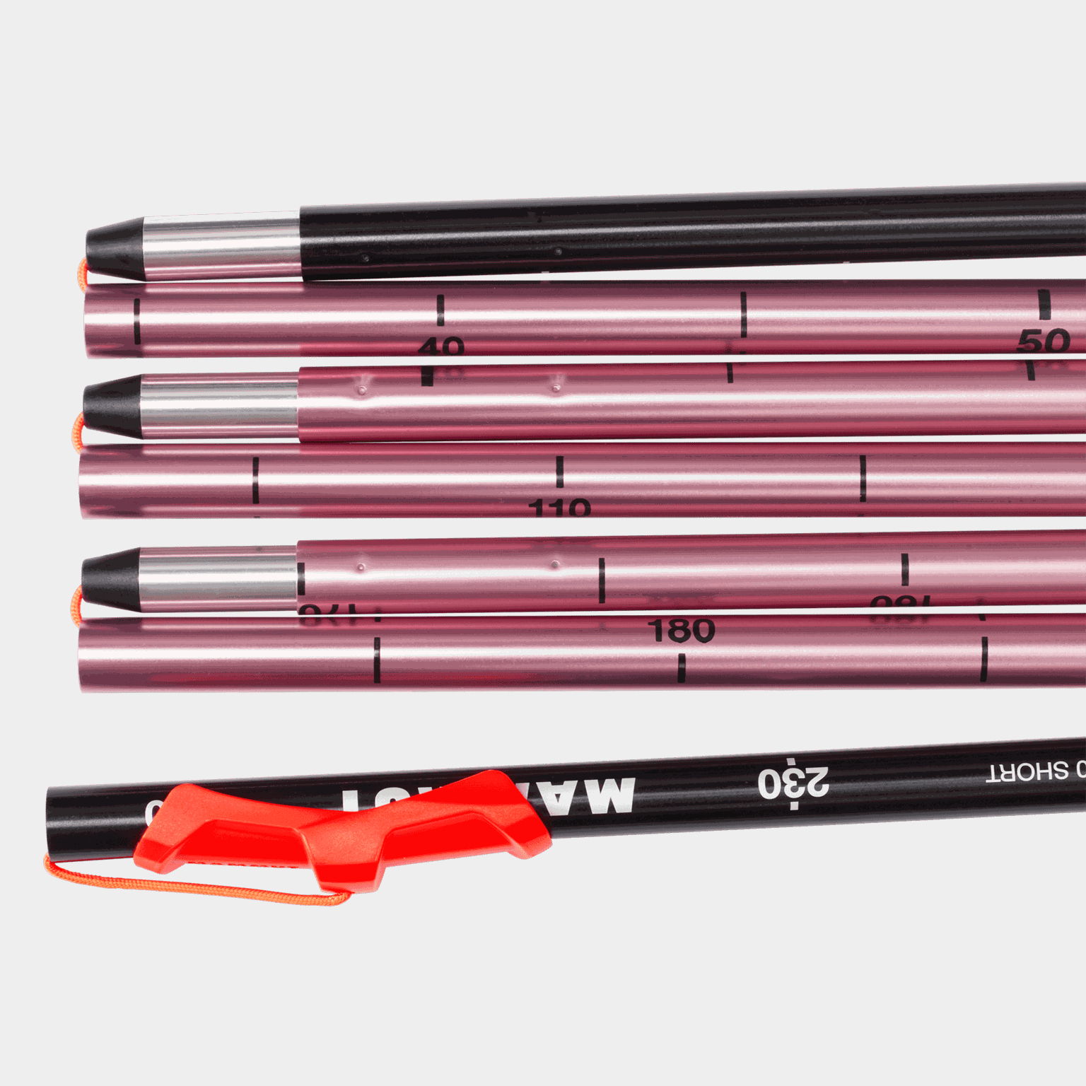 Detector de neve curto 240/25, haste de detecção, detector - rosa
