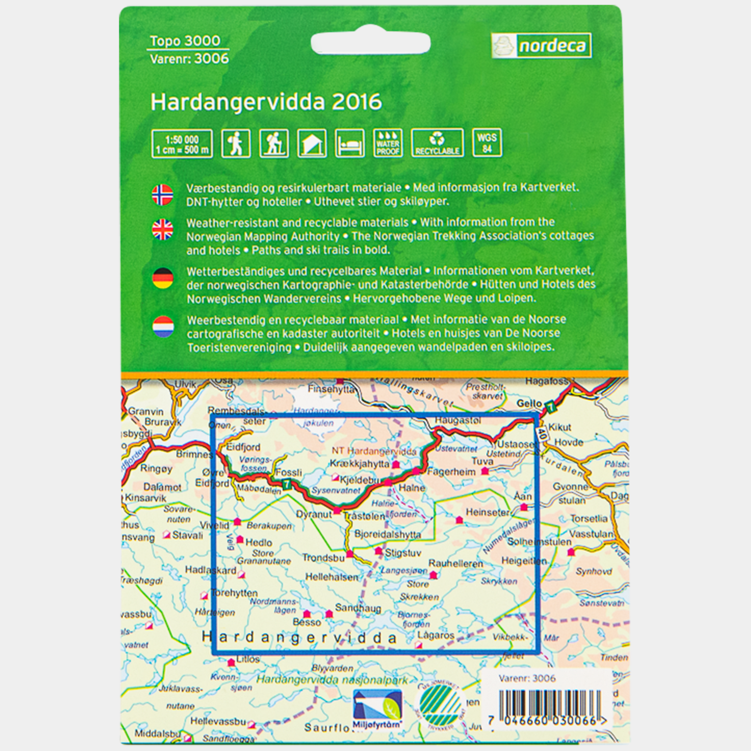  Hardangervidda 1:50 000 -