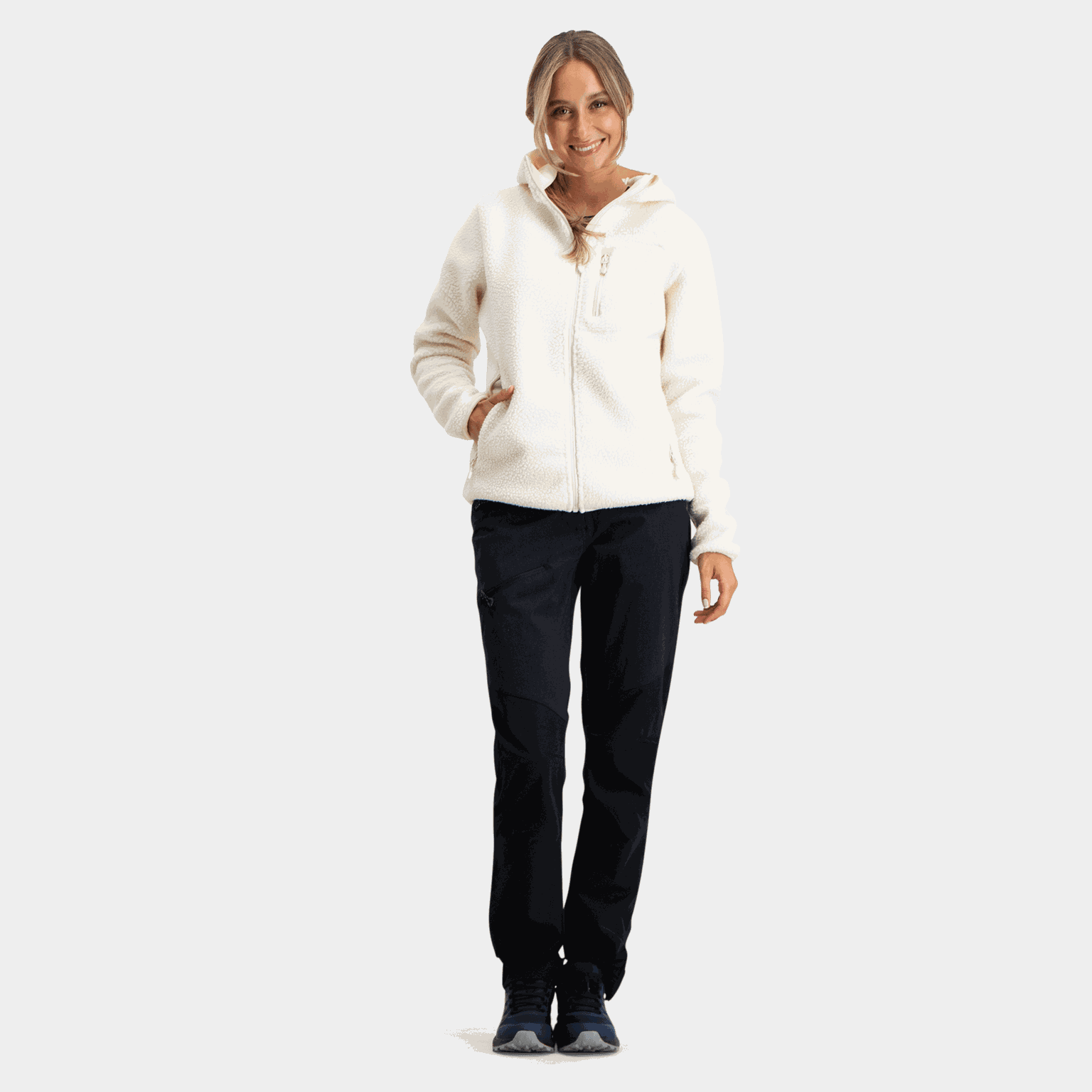  Calça Hasvikfjell W, calça de caminhada feminina - preta