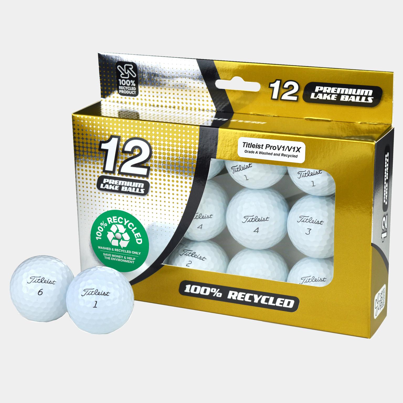  Piłki golfowe klasy A Pro V1/V1X wykonane z materiałów pochodzących z recyklingu – białe