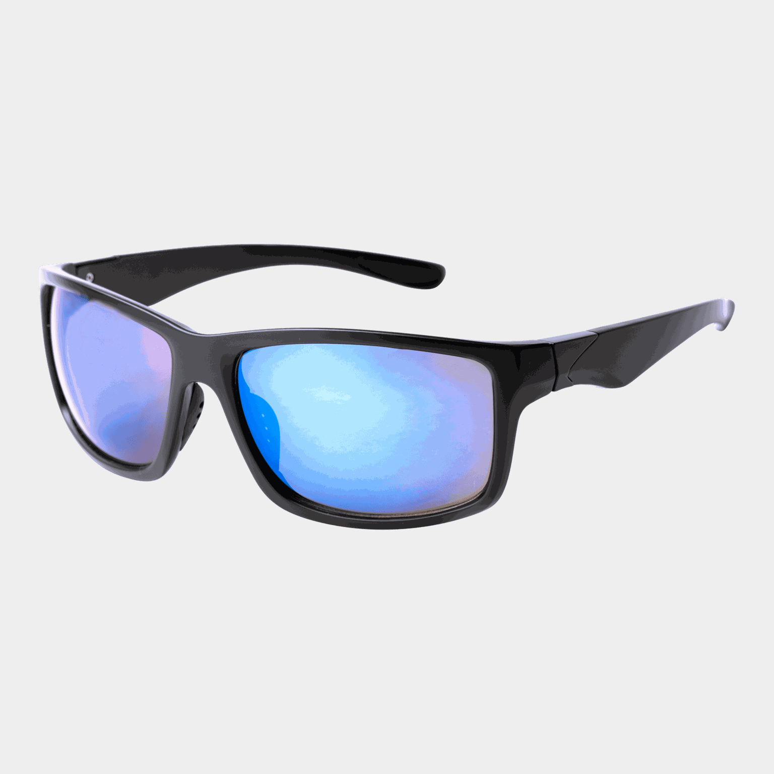 Waye Sunglasses 044 Black/Blue, solbriller, unisex - Svart