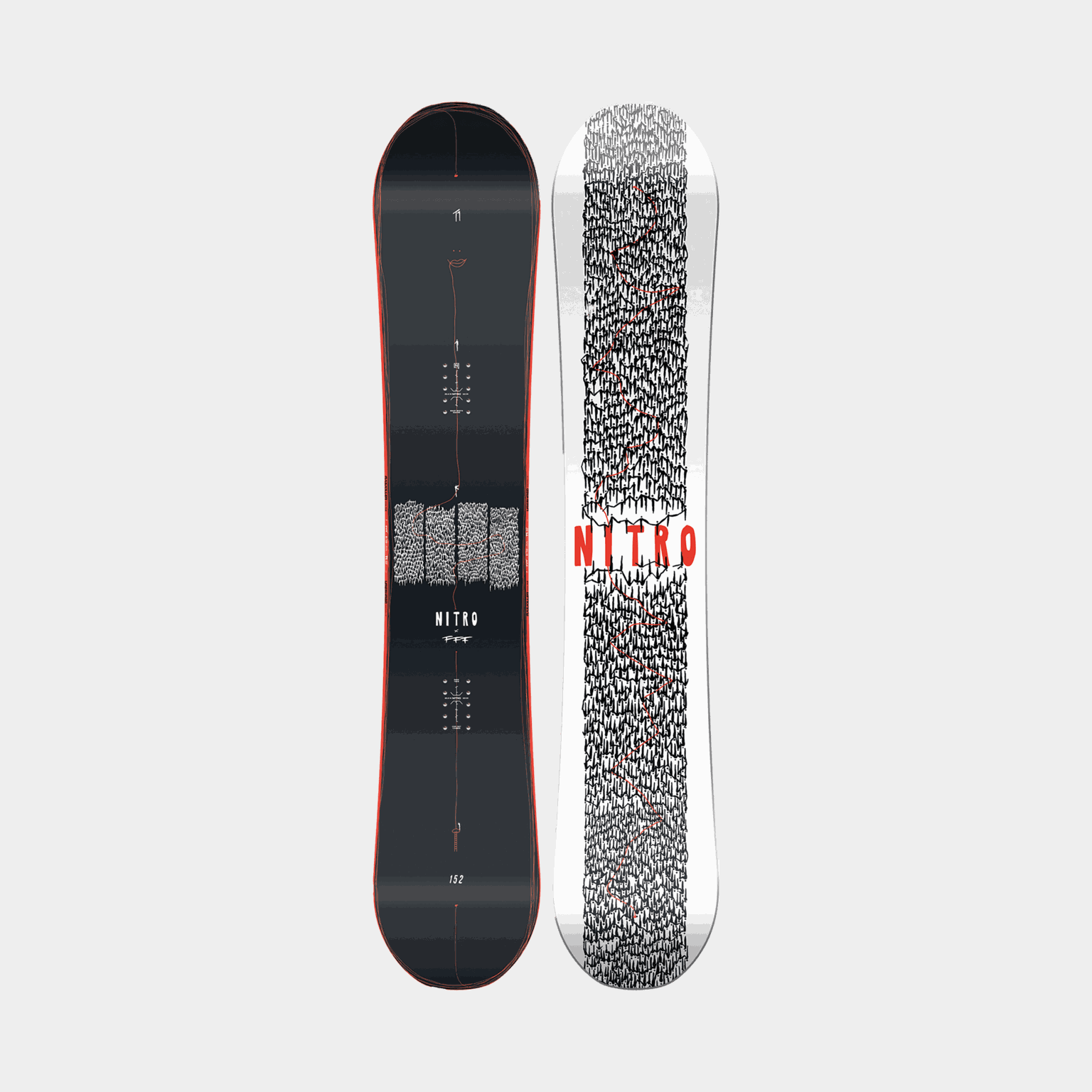 Prancha de snowboard masculina T1 X FFF 24/25 - multicolorida