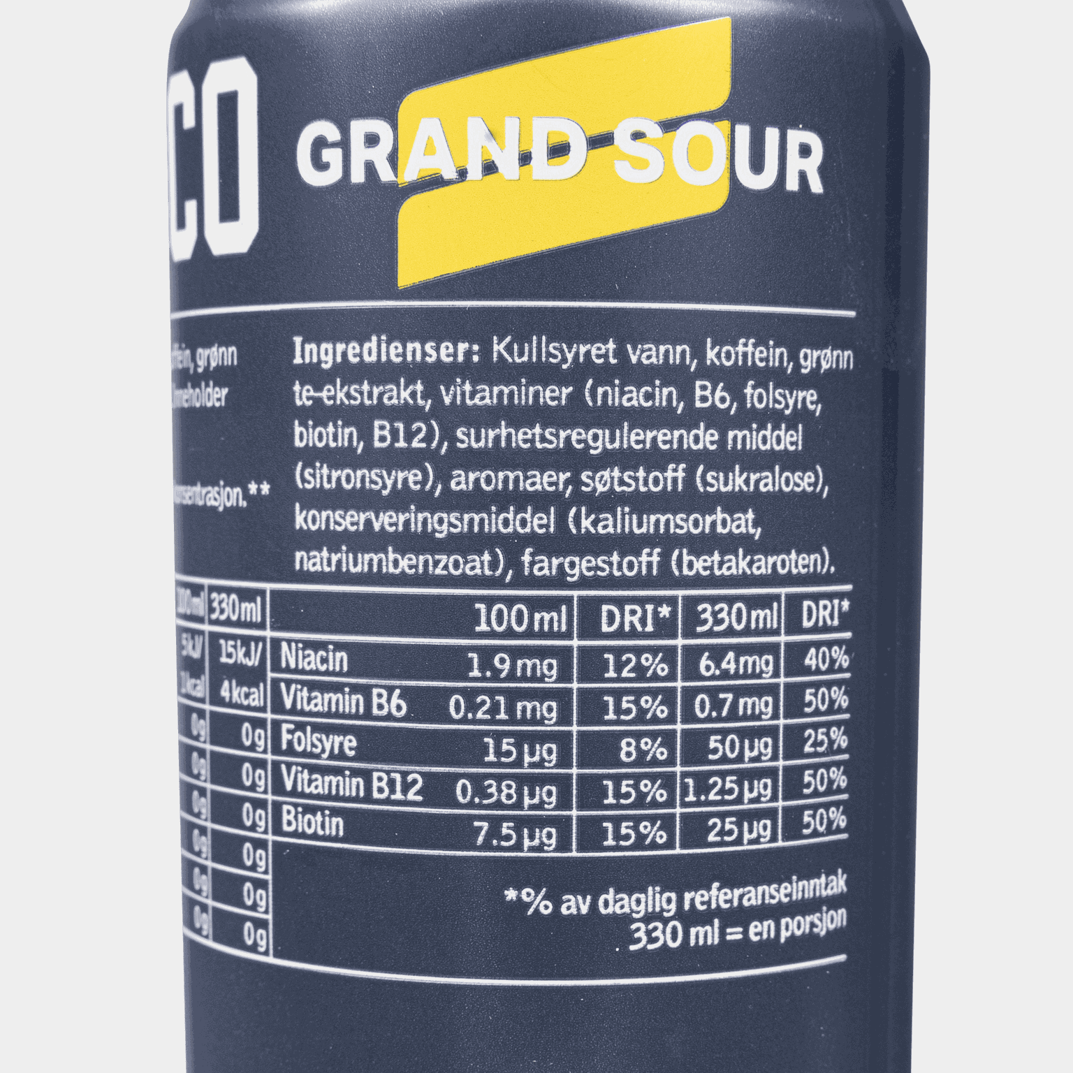  Nocco Grand Sour 330 ml, energetický nápoj -