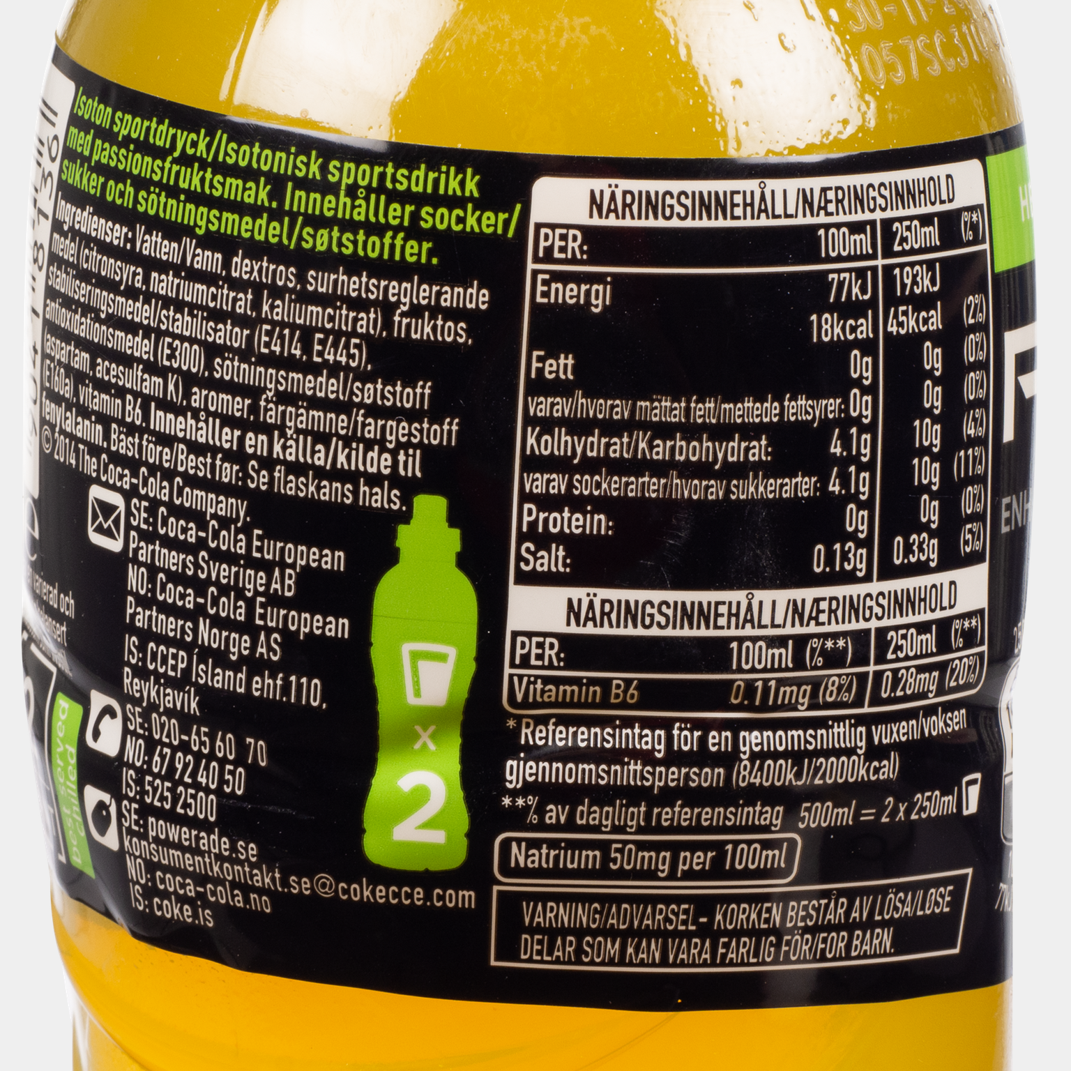  Powerade 0,5 l, napój energetyczny