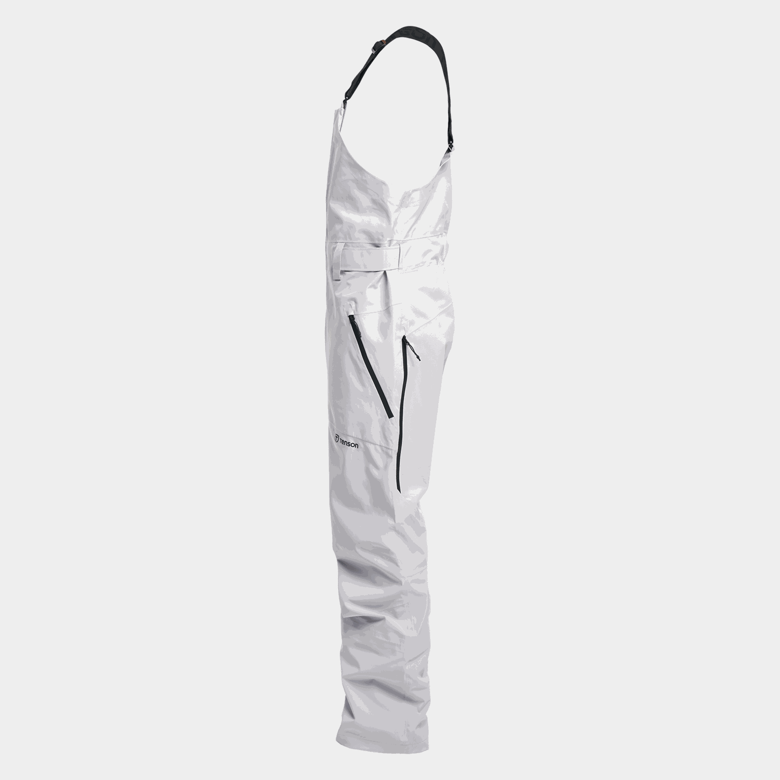  Calça de esqui e snowboard masculina Alpine Teton Shell BIB 24/25, cinza.
