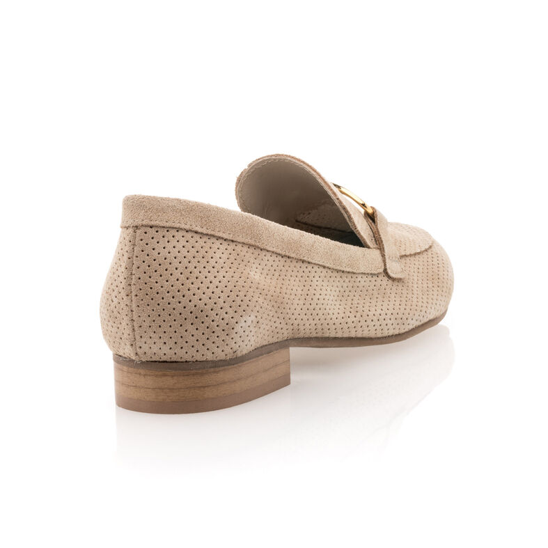 Mocassins / chaussures bateau Femme Beige