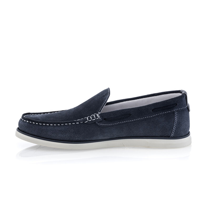 Mocasines/zapatos náuticos azules para hombre