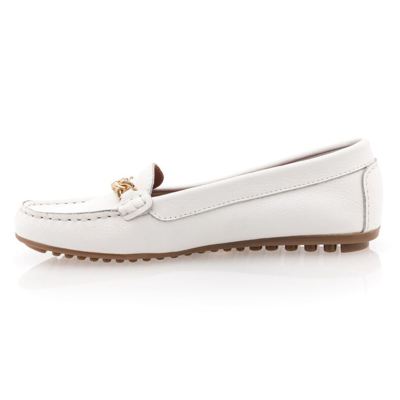 Mocassins / chaussures bateau Femme Blanc